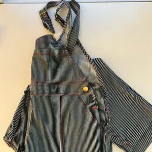 NWT Big Bud Press Railroad Stripe Overalls Size 1XL